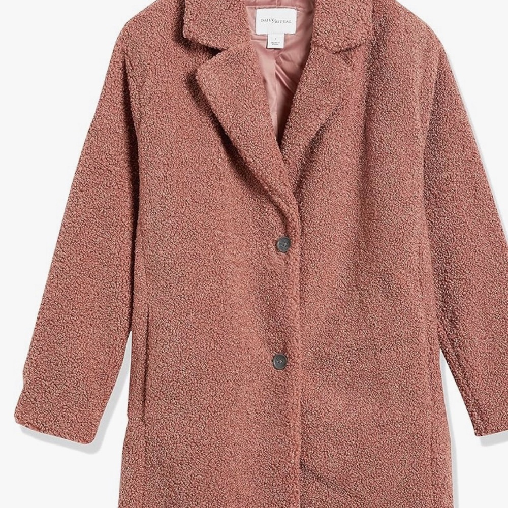 Pink fleece coat - Picture 2 of 5